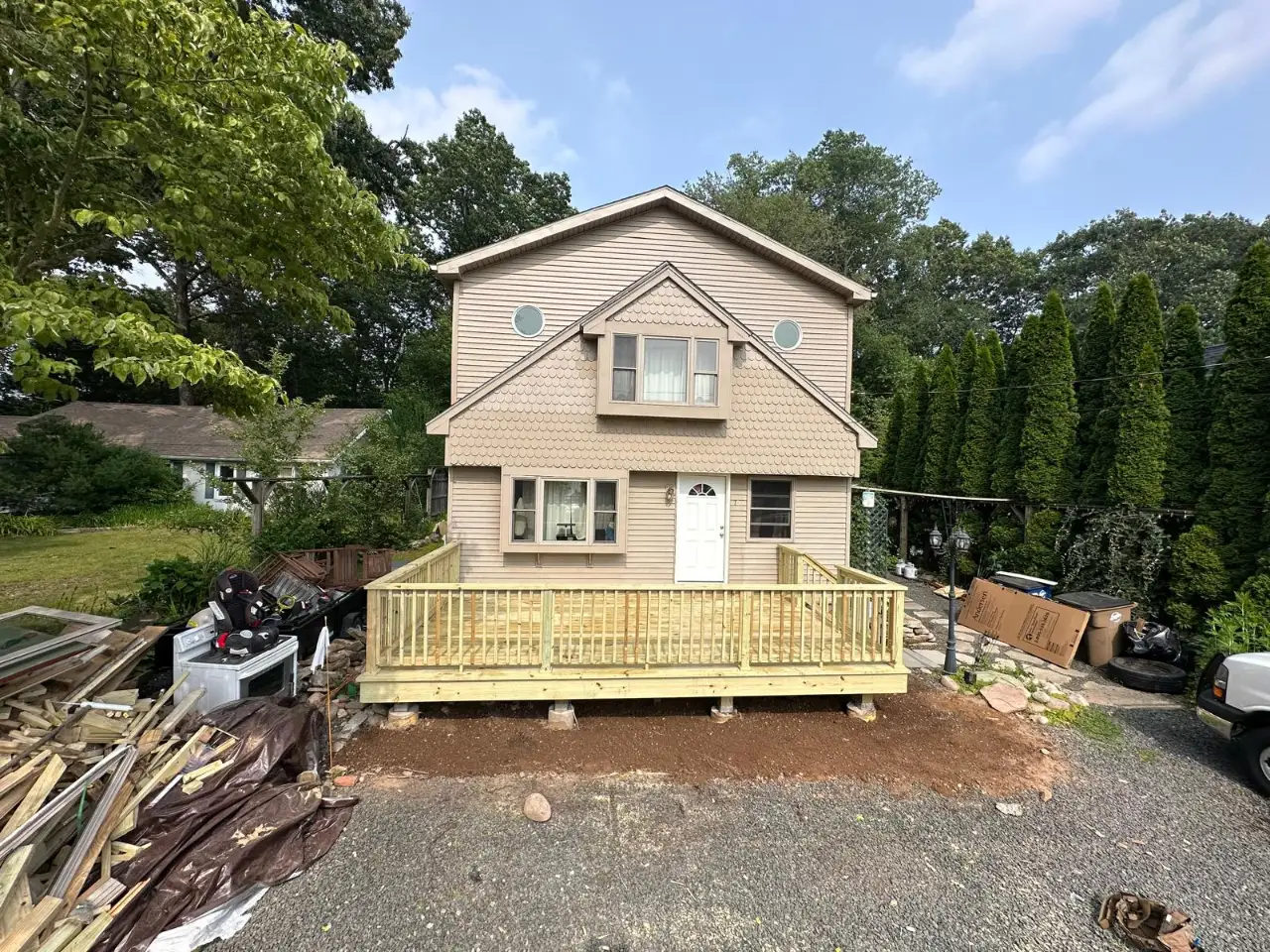 Deck project in Connecticut